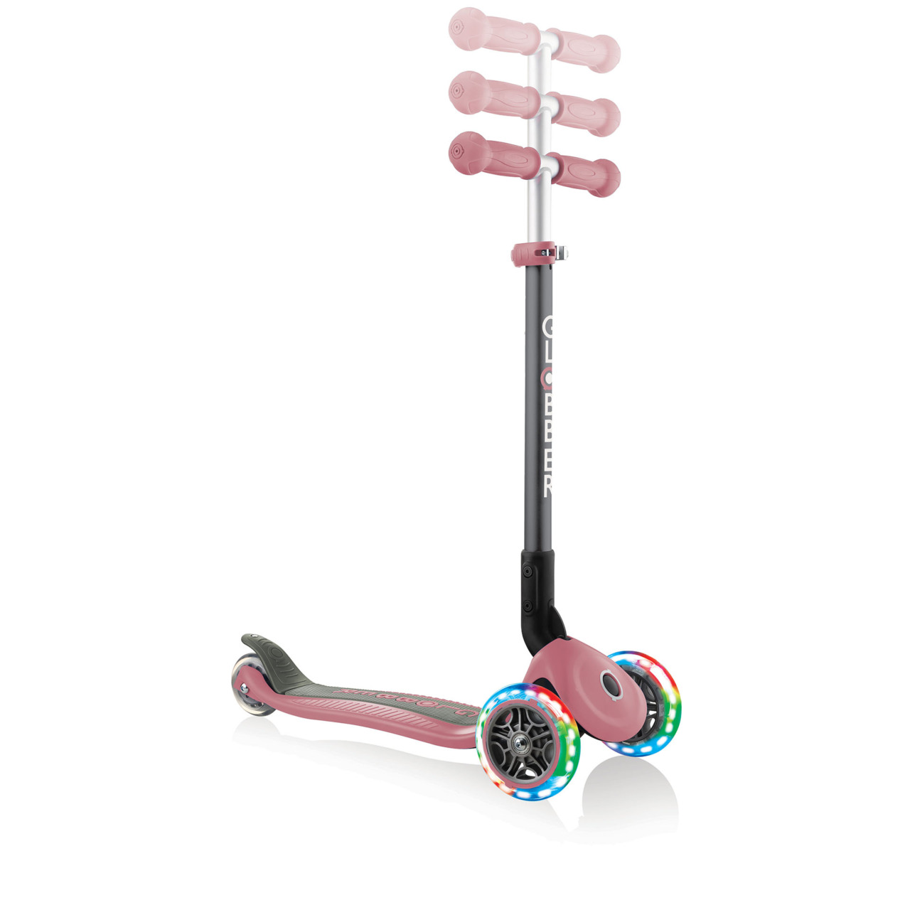 432 210 2 Pink Adjustable Scooter With Light Up Wheels