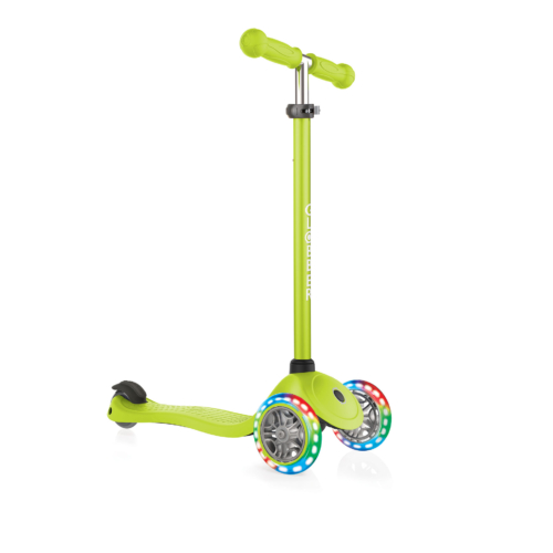 423 106 3 Green Scooter With Two Front Light On Wheels
