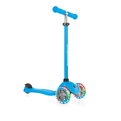 423 101 3 Blue Scooter With Two Front Light On Wheels