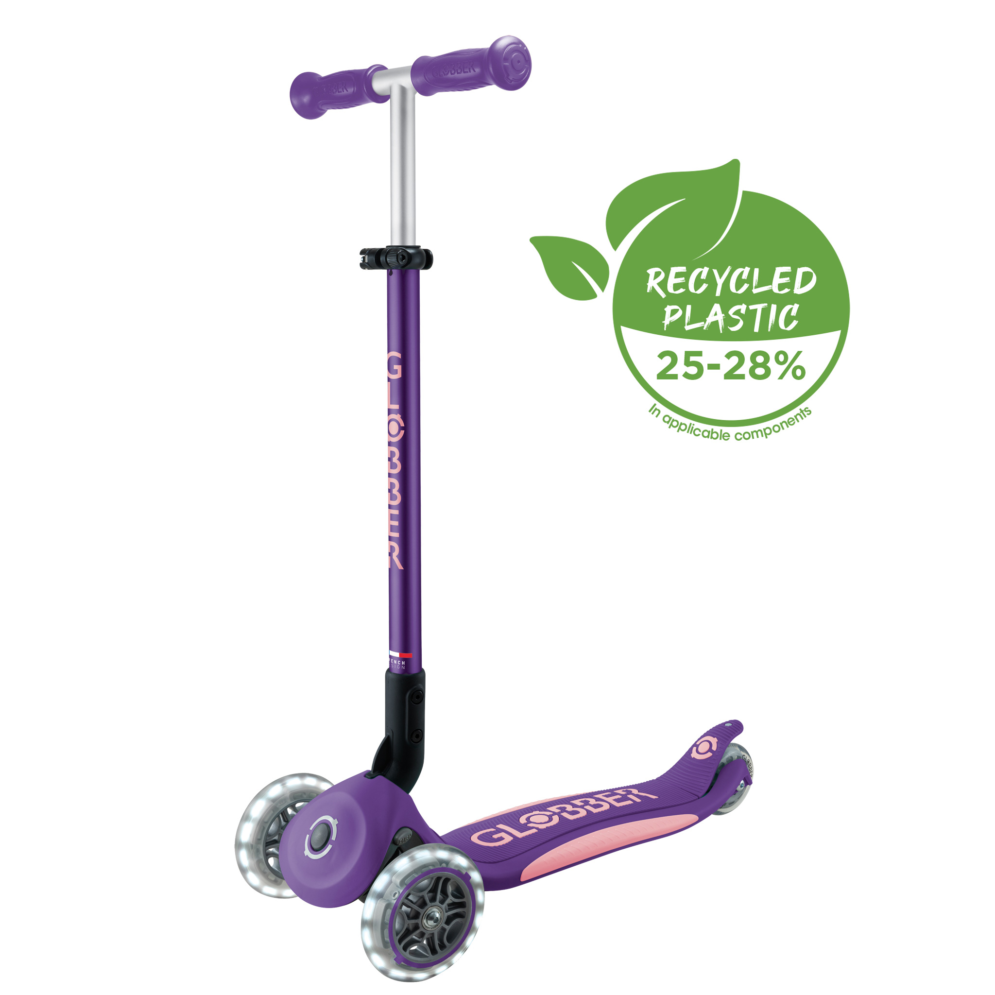 GLOBBER ELITE LIGHTS 三輪スクーター 3-Wheel Scooter with Lights: ELITE DELUXE LIGHTS – Globber