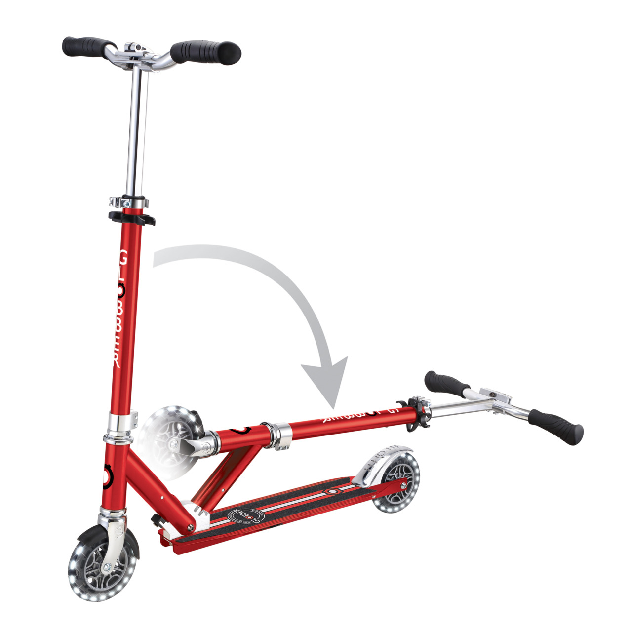 721 102 Folding Scooter With Led Lights