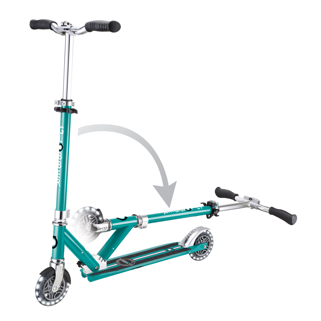 721 307 Folding Scooter With Led Lights