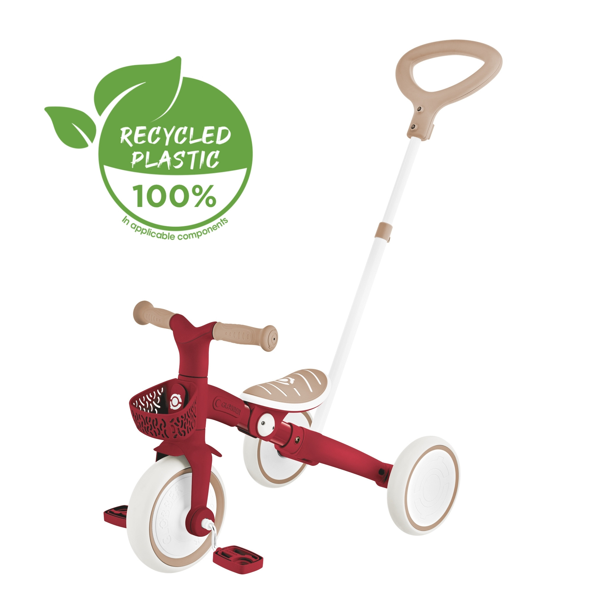 Eco Tricycle for Toddlers: LEARNING TRIKE 3in1 PLUS ECOLOGIC – Globber