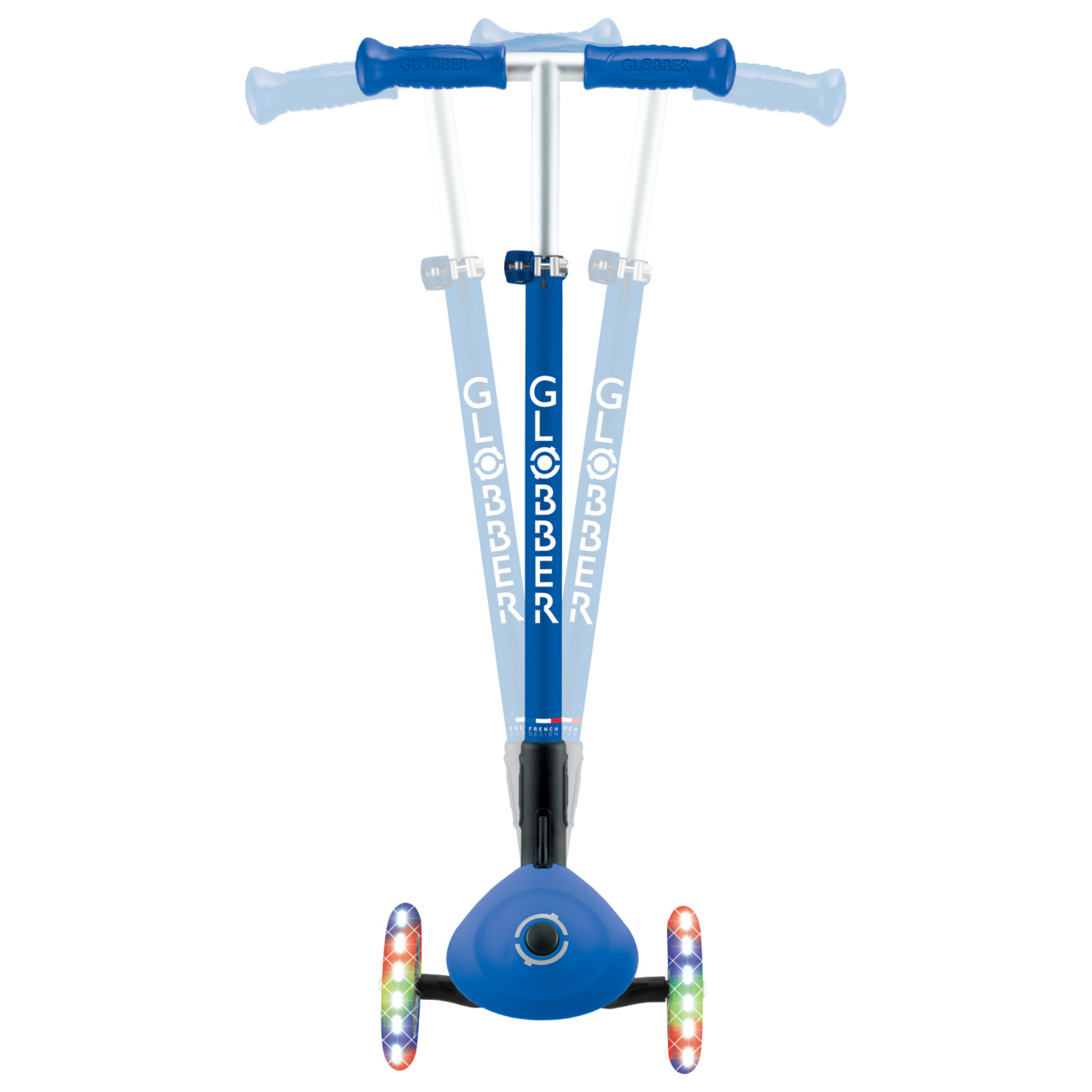 03 432 600 4 Globber Primo Foldable Lights Light Up Scooter With Steering Lock