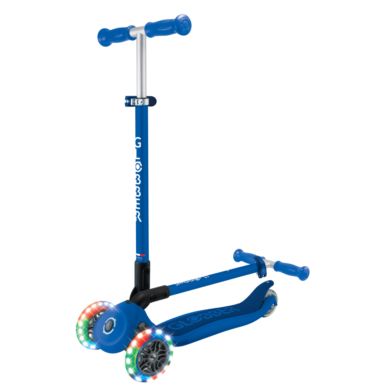 05 432 600 4 Globber Primo Foldable Lights Foldable 3 Wheel Scooter For Children