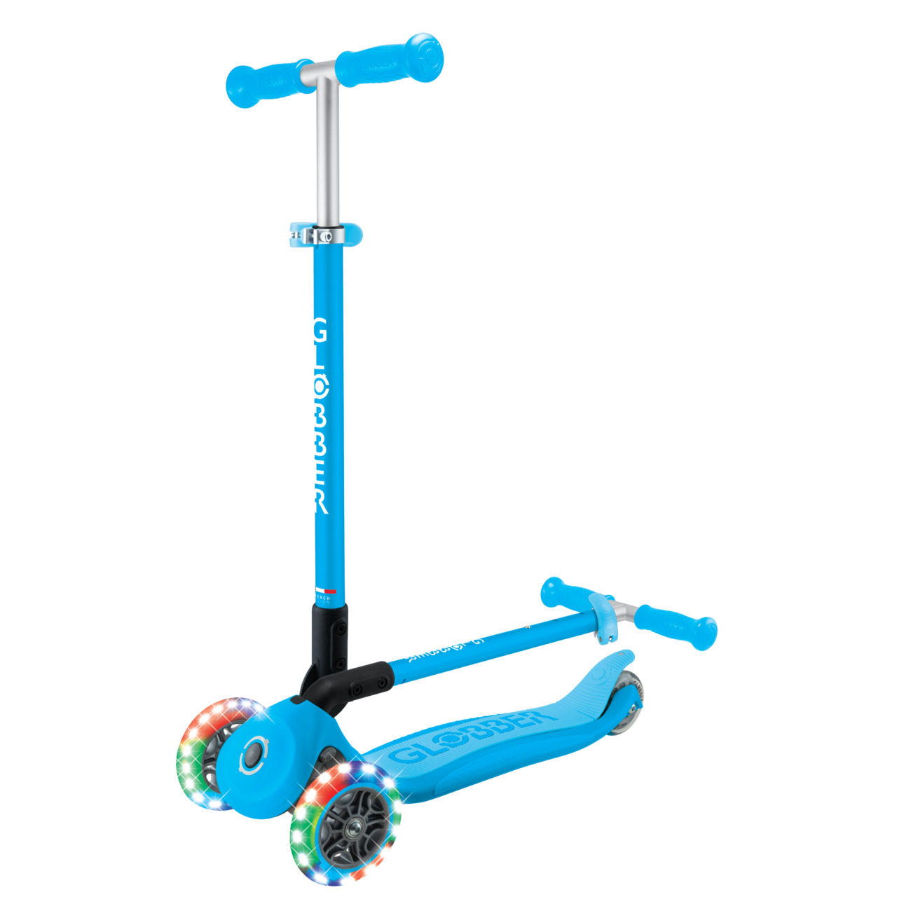 05 432 601 4 Globber Primo Foldable Lights Foldable 3 Wheel Scooter For Children