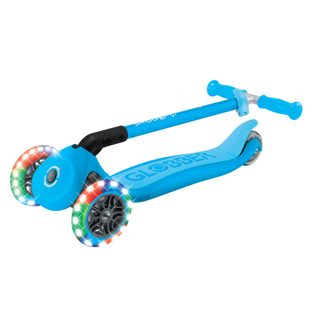07 432 601 4 Globber Primo Foldable Lights Kids Scooter For Ages 3 And Up