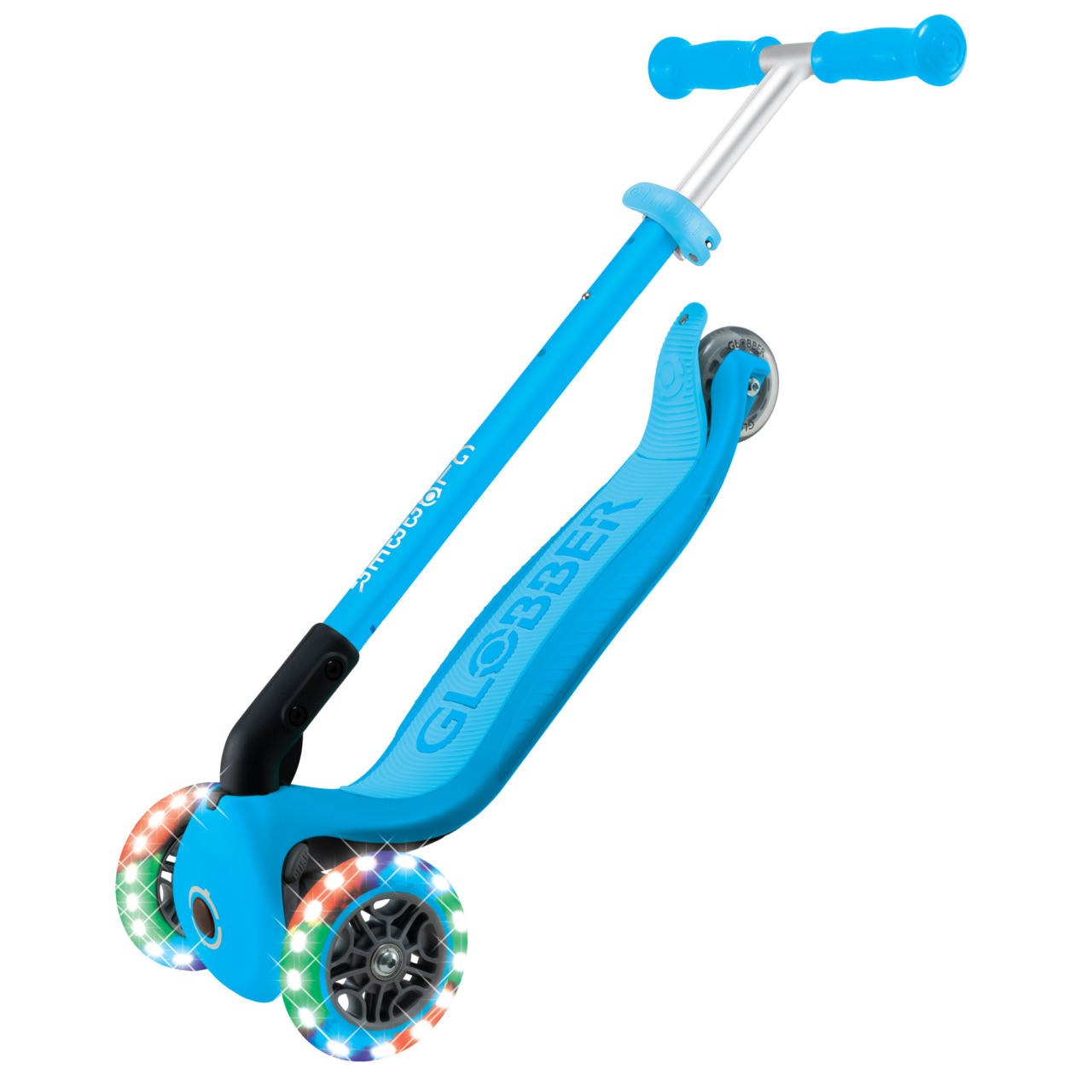 08 432 601 4 Globber Primo Foldabable Lights Folding Kids Scooter