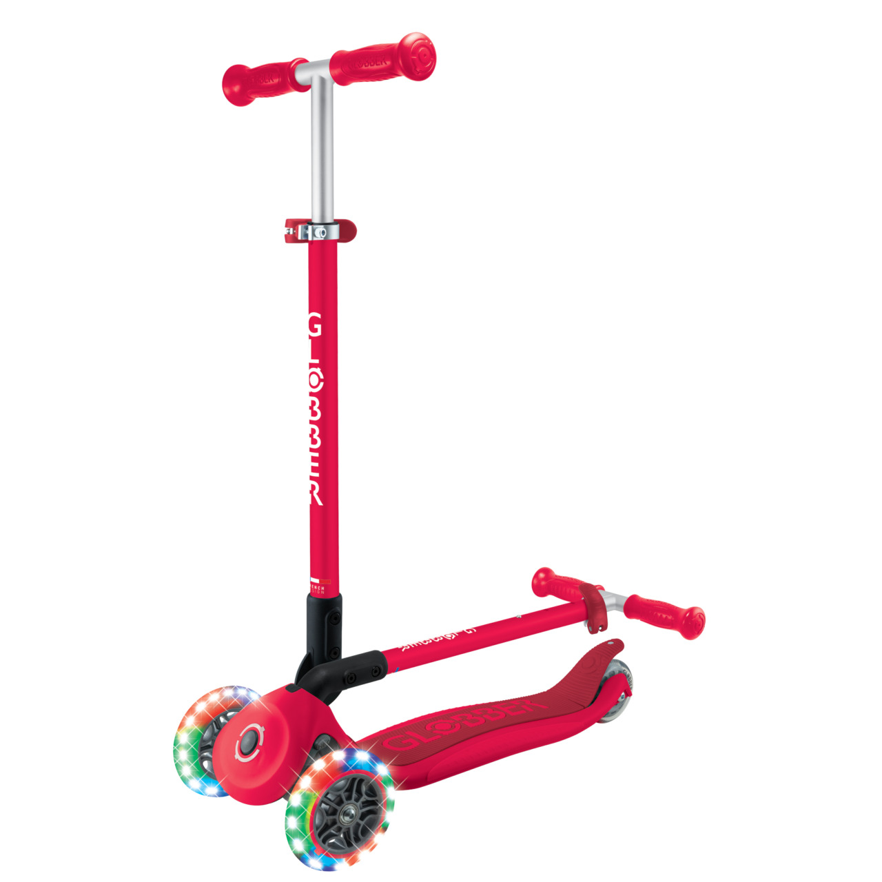 05 432 602 4 Globber Primo Foldable Lights Foldable 3 Wheel Scooter For Children