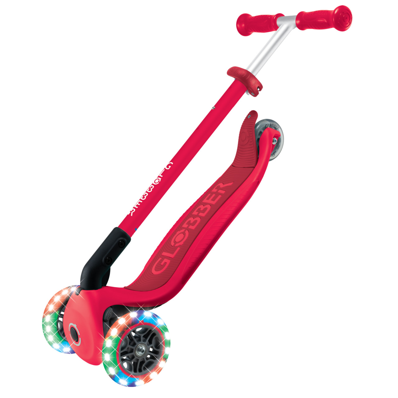 08 432 602 4 Globber Primo Foldabable Lights Folding Kids Scooter