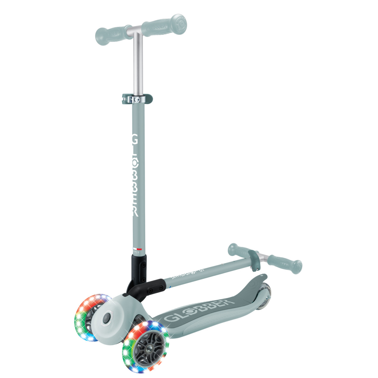 05 432 609 4 Globber Primo Foldable Lights Foldable 3 Wheel Scooter For Children