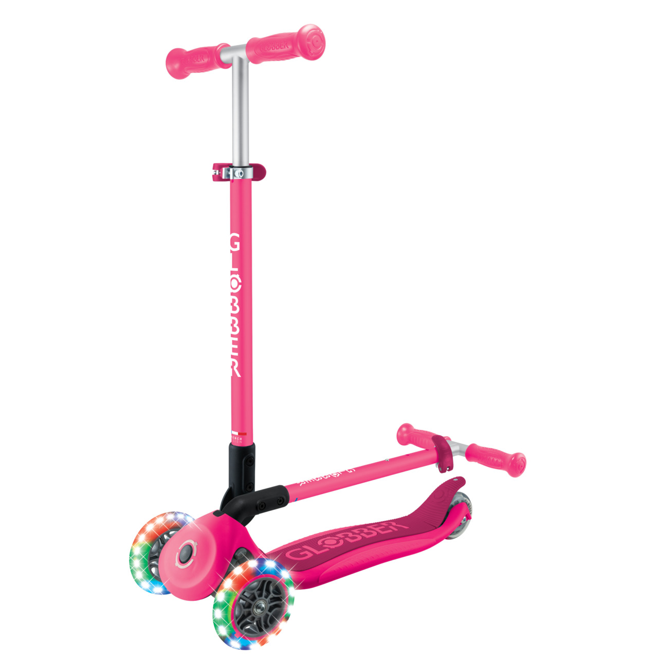 05 432 610 4 Globber Primo Foldable Lights Foldable 3 Wheel Scooter For Children