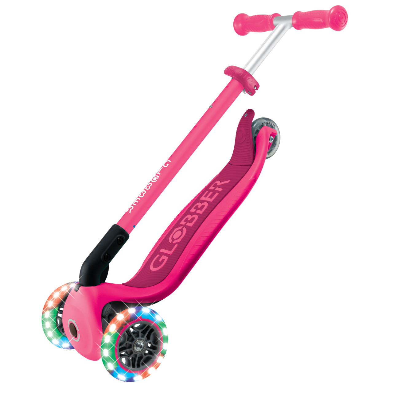 08 432 610 4 Globber Primo Foldabable Lights Folding Kids Scooter