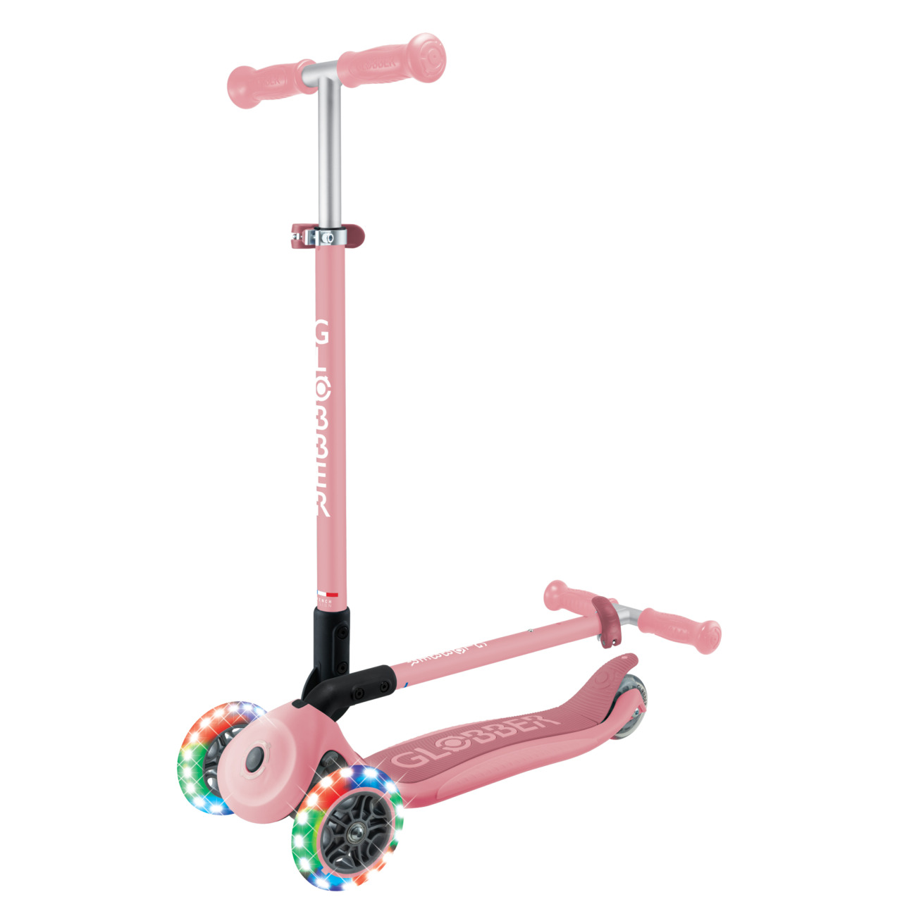 05 432 611 4 Globber Primo Foldable Lights Foldable 3 Wheel Scooter For Children