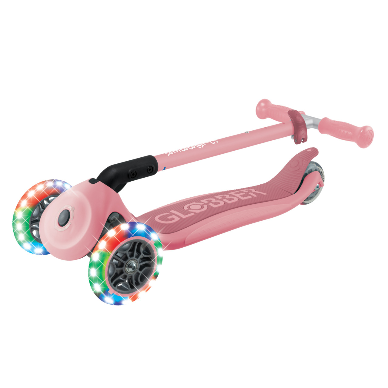 07 432 611 4 Globber Primo Foldable Lights Kids Scooter For Ages 3 And Up