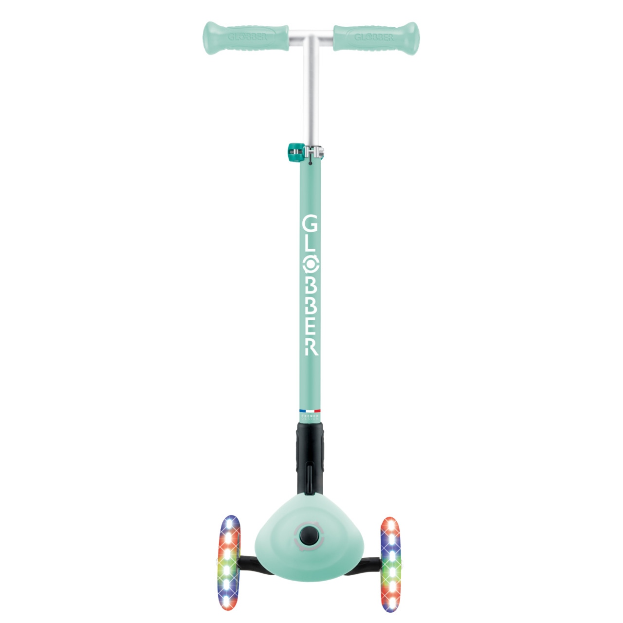04 432 706 4 Globber Primo Foldable Lights 3 Wheel Scooter