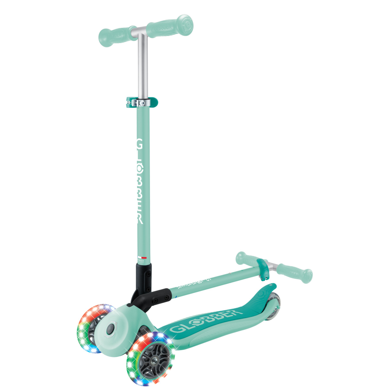 05 432 706 4 Globber Primo Foldable Lights Foldable 3 Wheel Scooter For Children