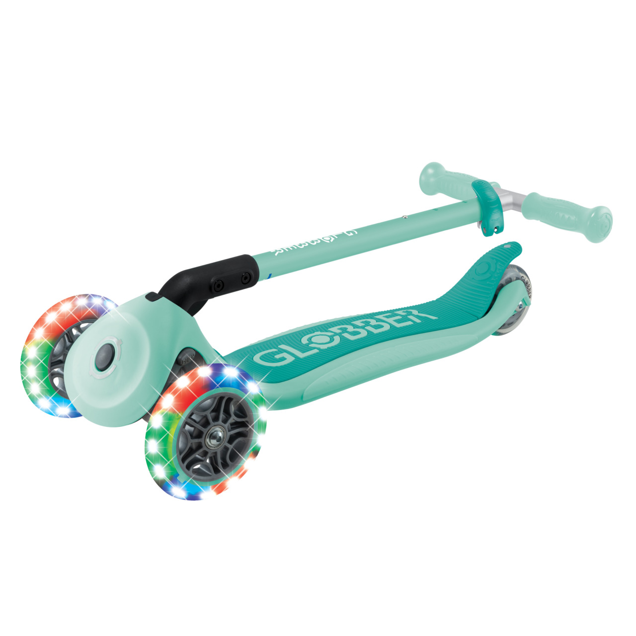 07 432 706 4 Globber Primo Foldable Lights Kids Scooter For Ages 3 And Up
