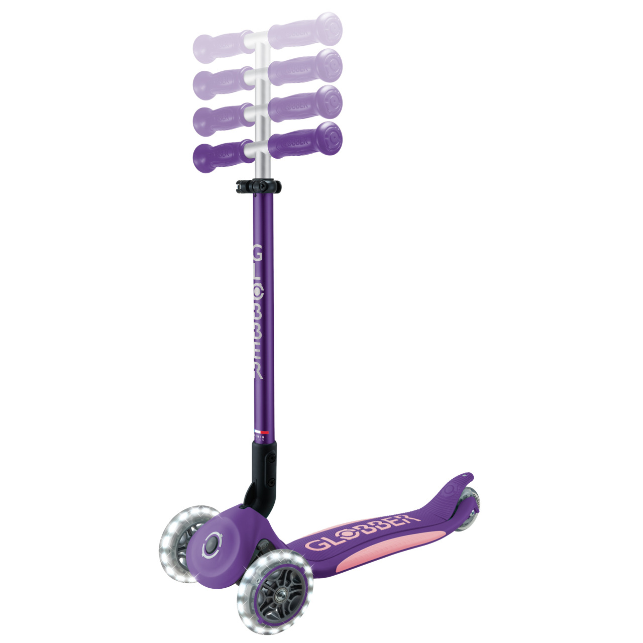 02 439 603 3 Adjustable 3 Wheel Scooter With Lights