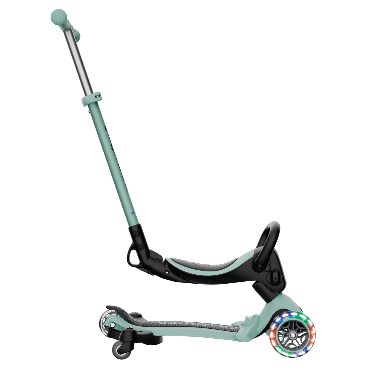 08 942 109 Light Up Scooter With Seat And Parent Steering