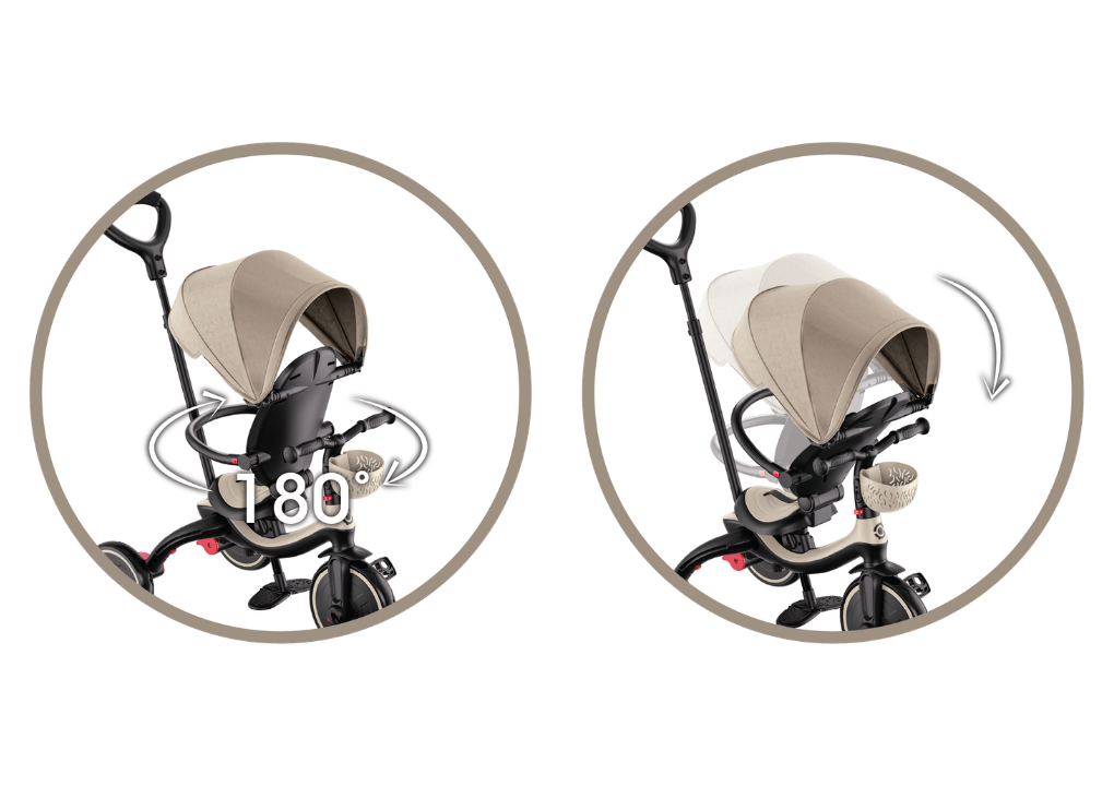 02 835 Baby Trike With Reversible Reclining High Back Seat