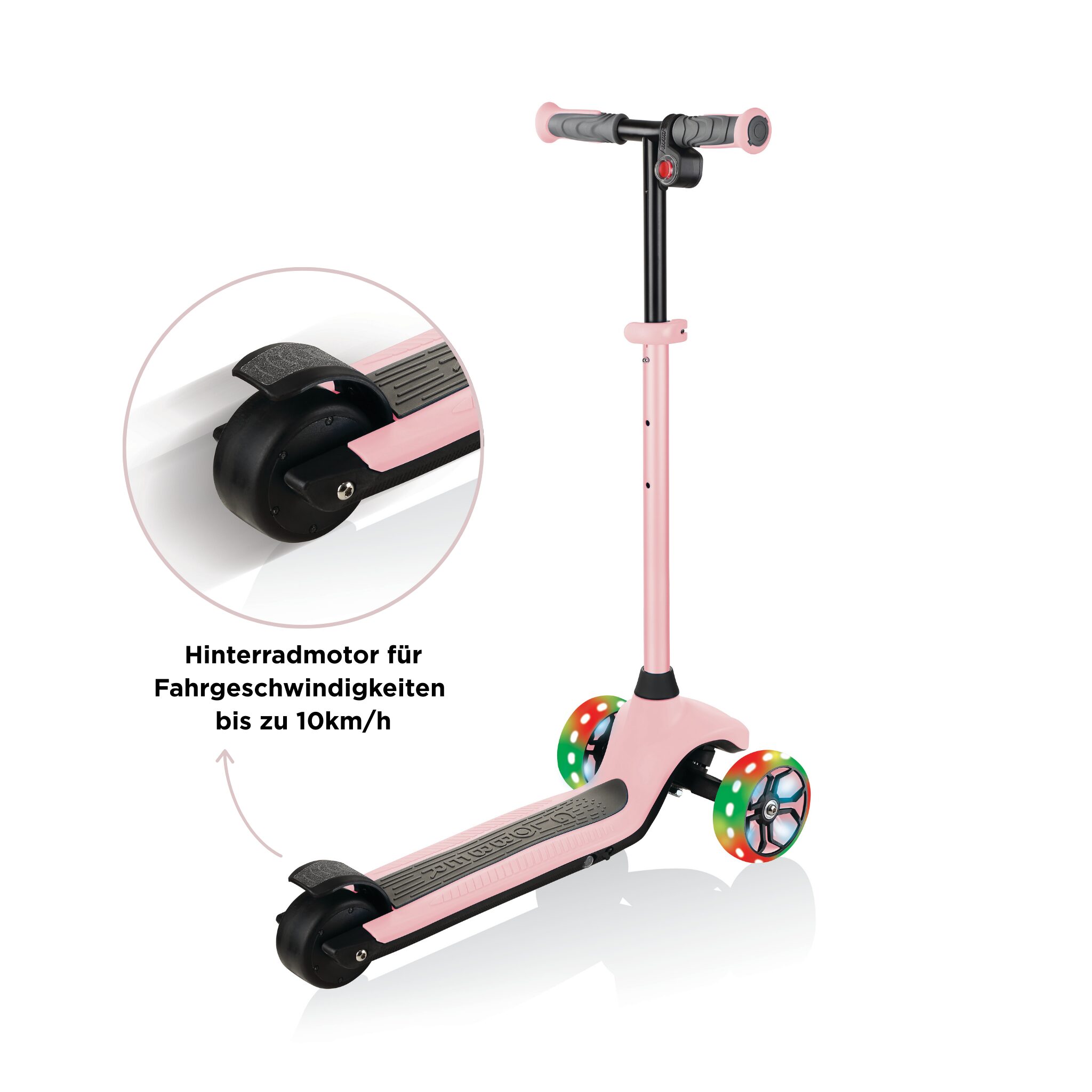 Trottinette électrique Globber E-Motion 4 Plus – 3 Roues, Guidon Ajustable, Freinage Double, Pour Enfants Dès 6 Ans