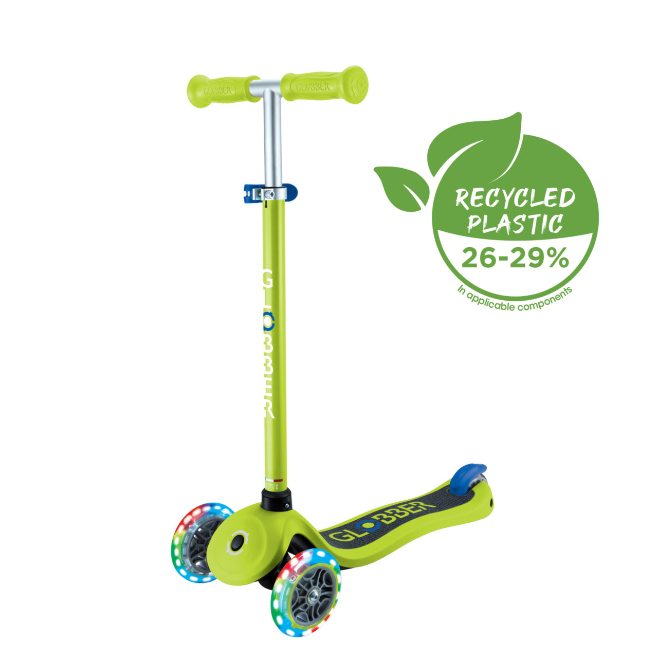 423 606 4 Kid Scooter With Two Front Light On Wheels Recycled Plastic