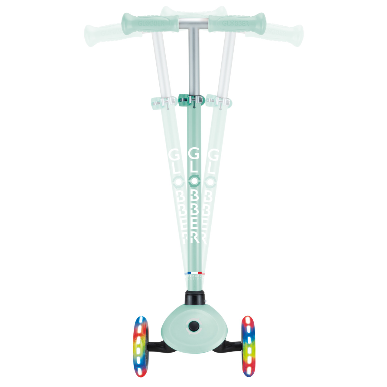 423 706 4 3 Wheel Light Up Scooter Steering