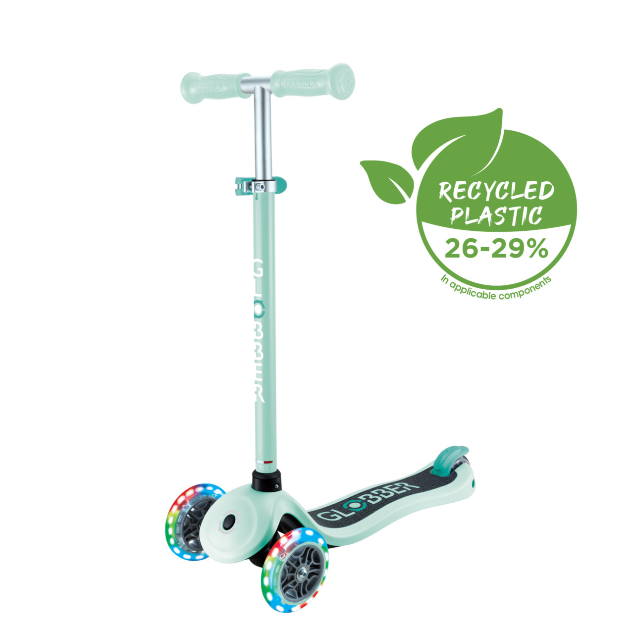 423 706 4 Kid Scooter With Two Front Light On Wheels Recycled Plastic