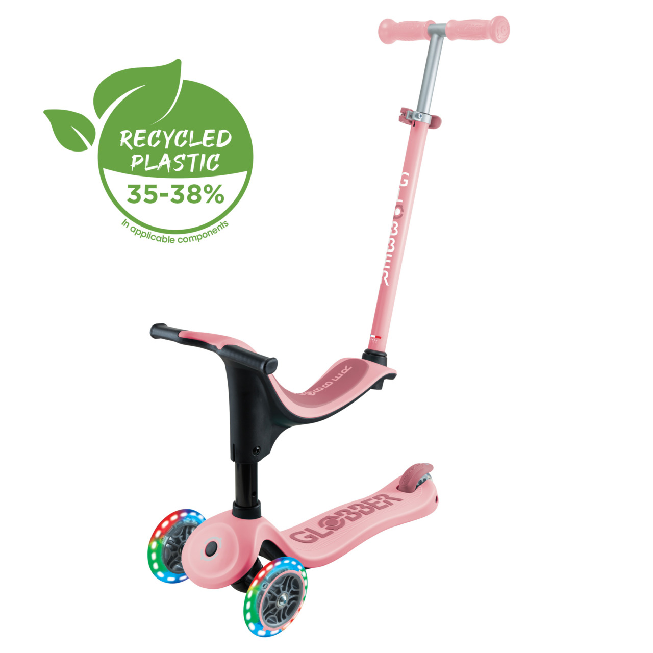 452 710 4 3 In 1 Light Up Scooter For Toddlers Recycled Plastic