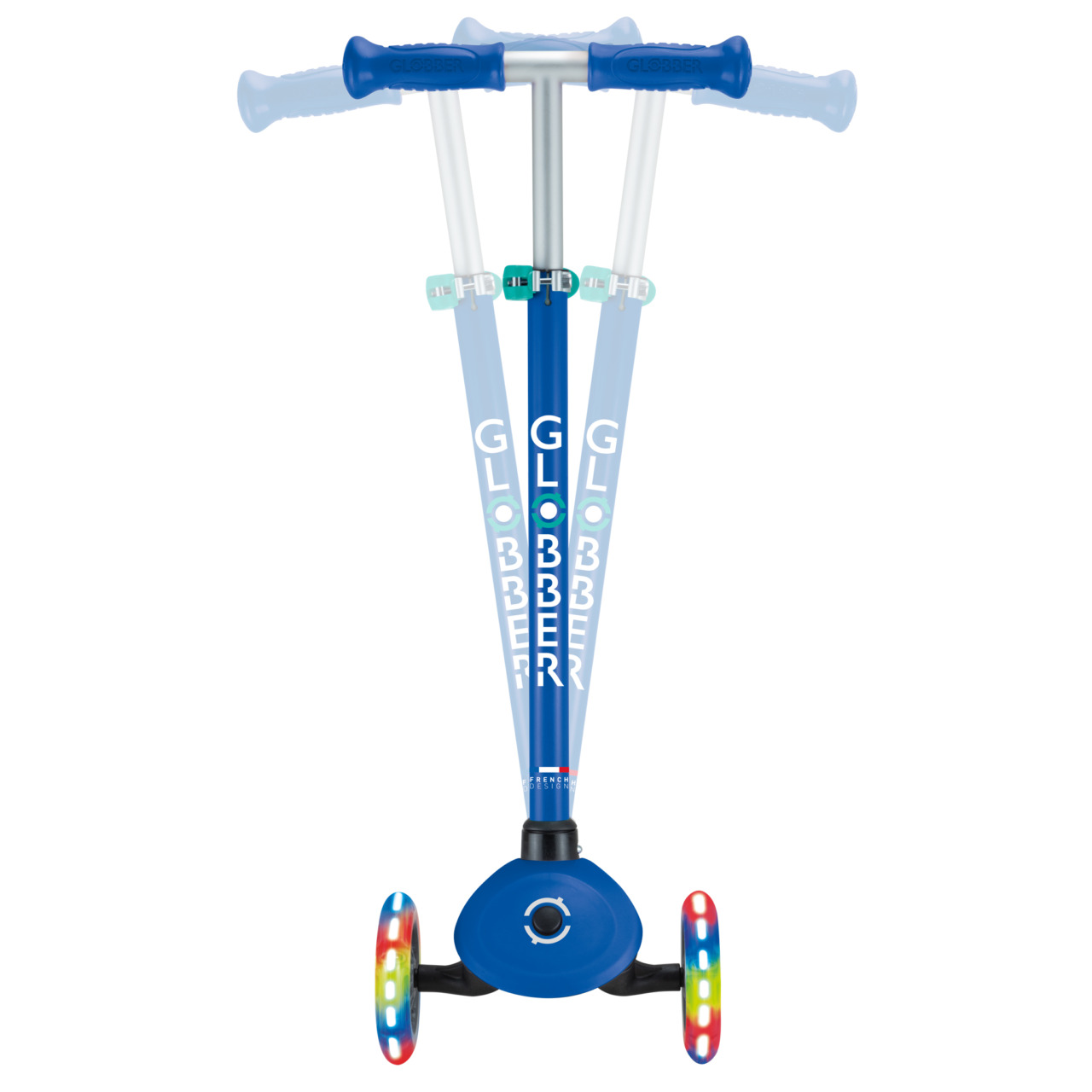 423 600 4 3 Wheel Light Up Scooter Steering