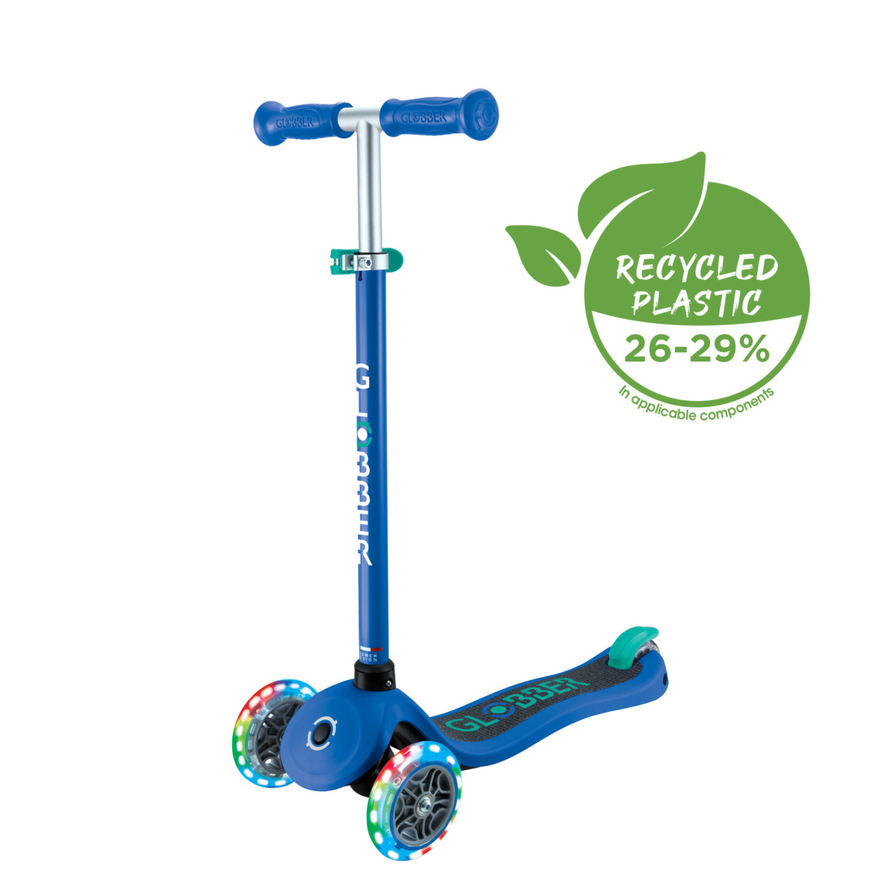 423 600 4 Kid Scooter With Two Front Light On Wheels Recycled Plastic