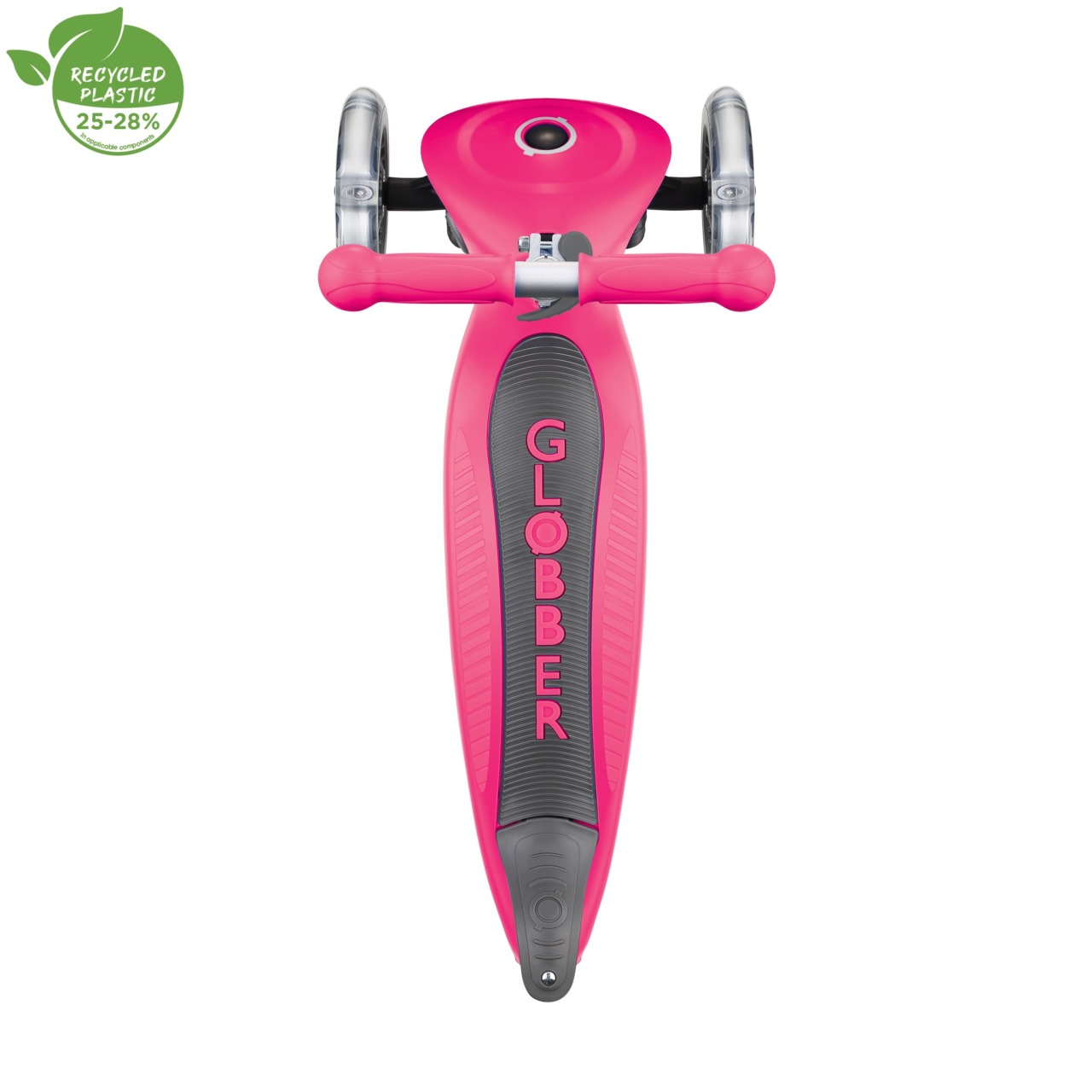 Trotineta Globber JUNIOR PLIABILA, Ghidon Ajustabil 3 Nivele, Greutate Maxima 50 Kg, Rulmenti ABEC 5, Culoare Roz(3)