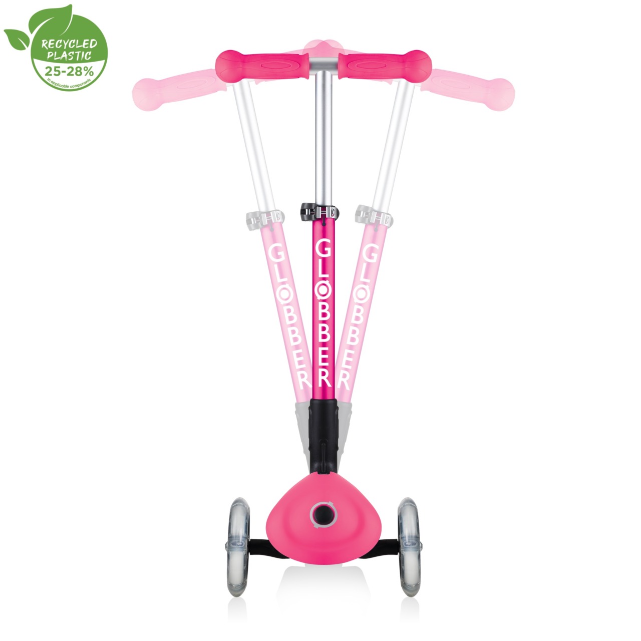 Trotineta Globber JUNIOR PLIABILA, Ghidon Ajustabil 3 Nivele, Greutate Maxima 50 Kg, Rulmenti ABEC 5, Culoare Roz(8)