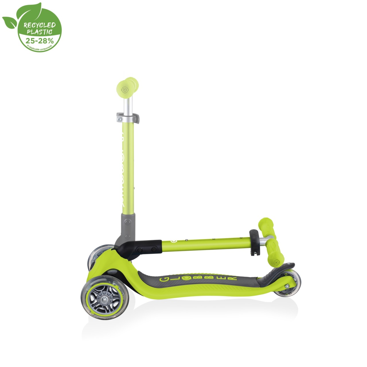 Trotineta Globber JUNIOR PLIABILA, Ghidon Ajustabil 3 Nivele, Greutate Maxima 50 Kg, Rulmenti ABEC 5, Culoare Verde(10)