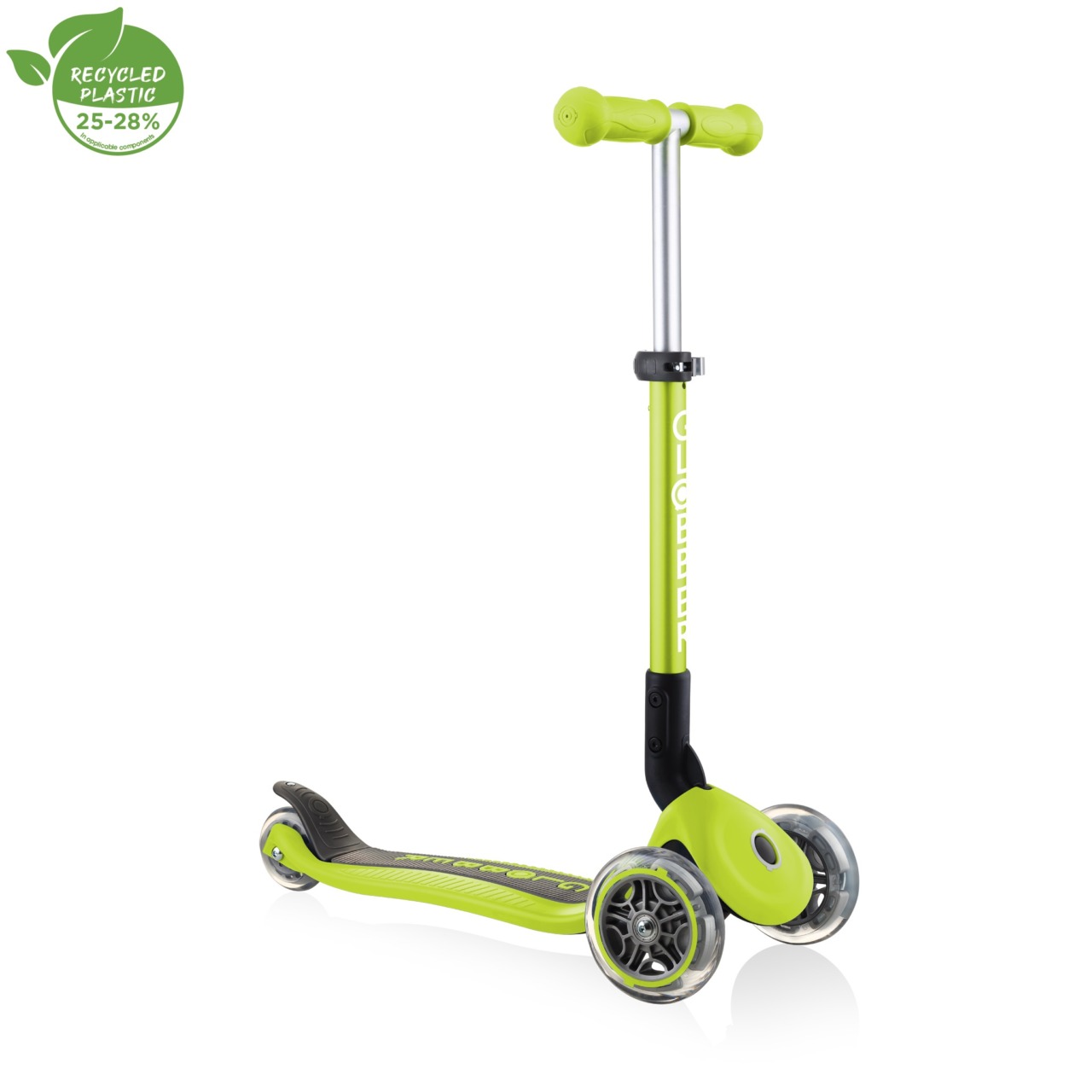 Trotineta Globber JUNIOR PLIABILA, Ghidon Ajustabil 3 Nivele, Greutate Maxima 50 Kg, Rulmenti ABEC 5, Culoare Verde(11)