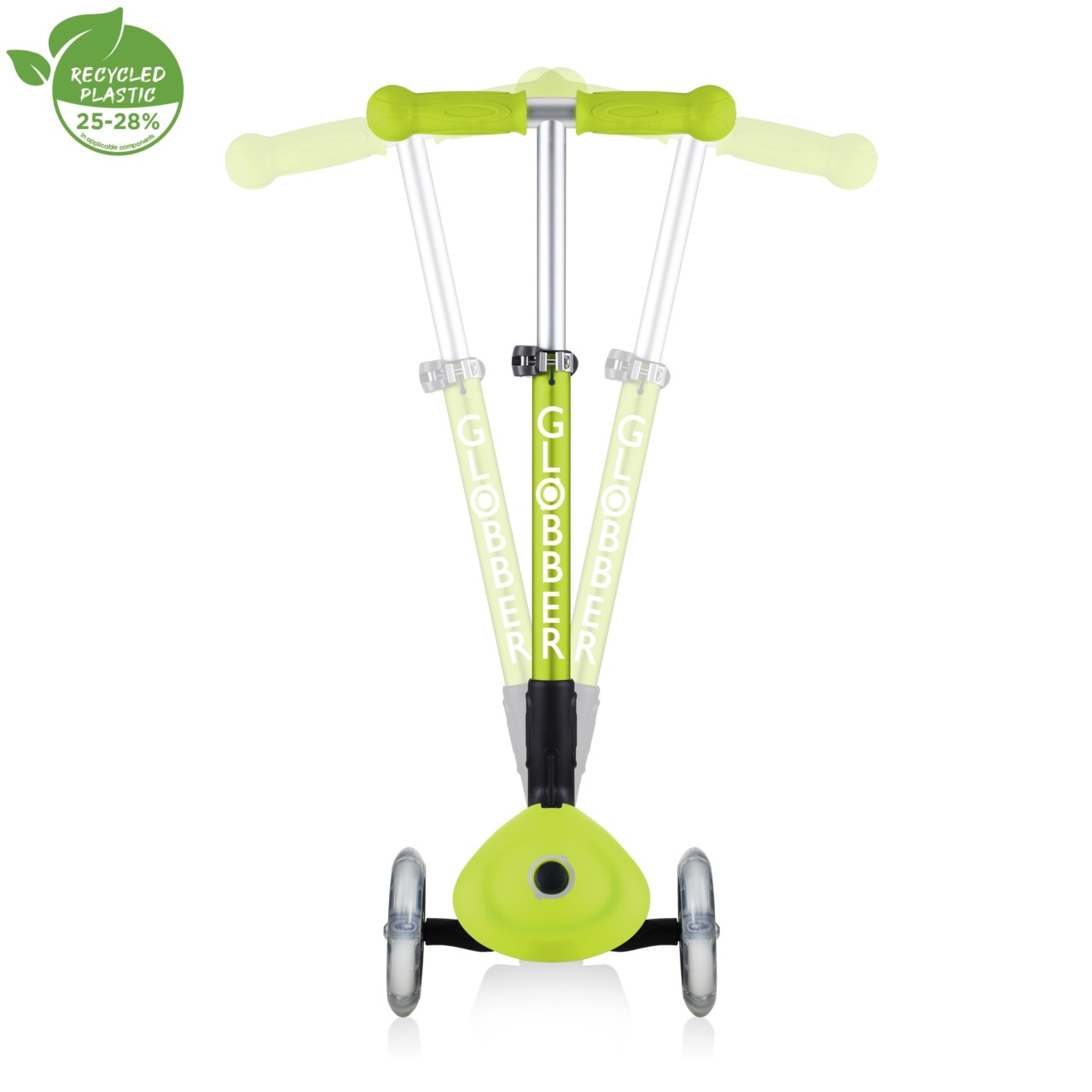 Trotineta Globber JUNIOR PLIABILA, Ghidon Ajustabil 3 Nivele, Greutate Maxima 50 Kg, Rulmenti ABEC 5, Culoare Verde(9)