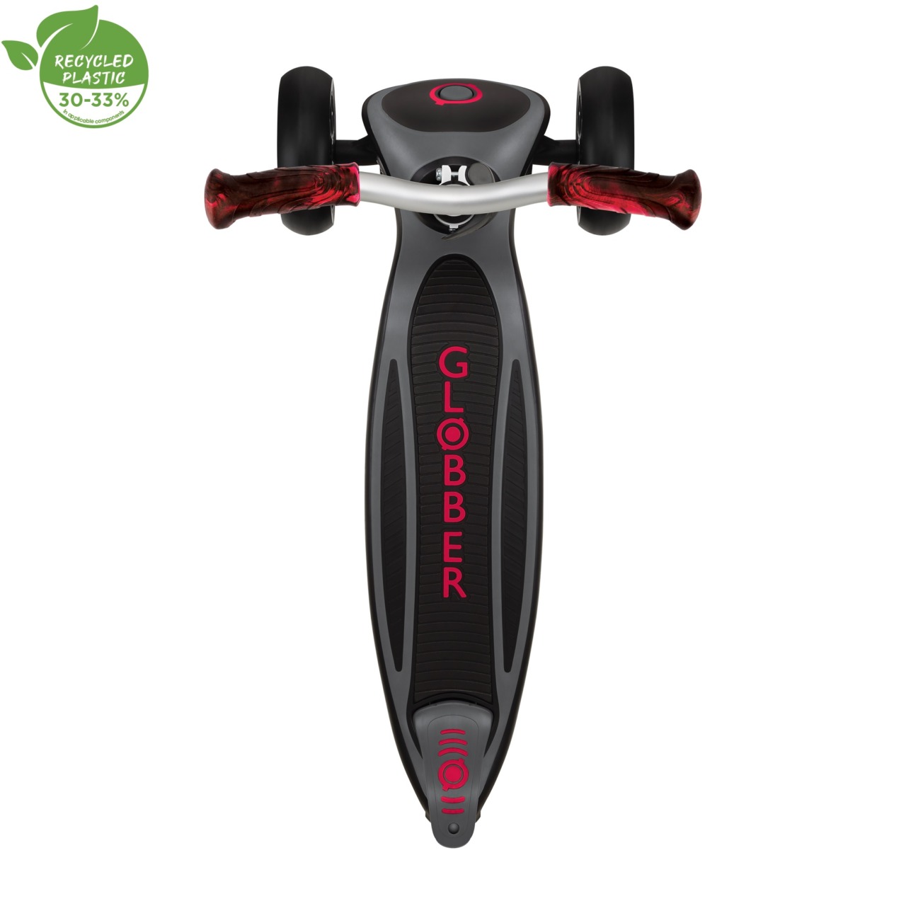 Trotineta Globber MASTER PRIME, Pliabila, Ghidon Ajustabil Pe 5 Nivele, Roti PU Late, Rulmenti ABEC 5, Culoare Rosu(11)