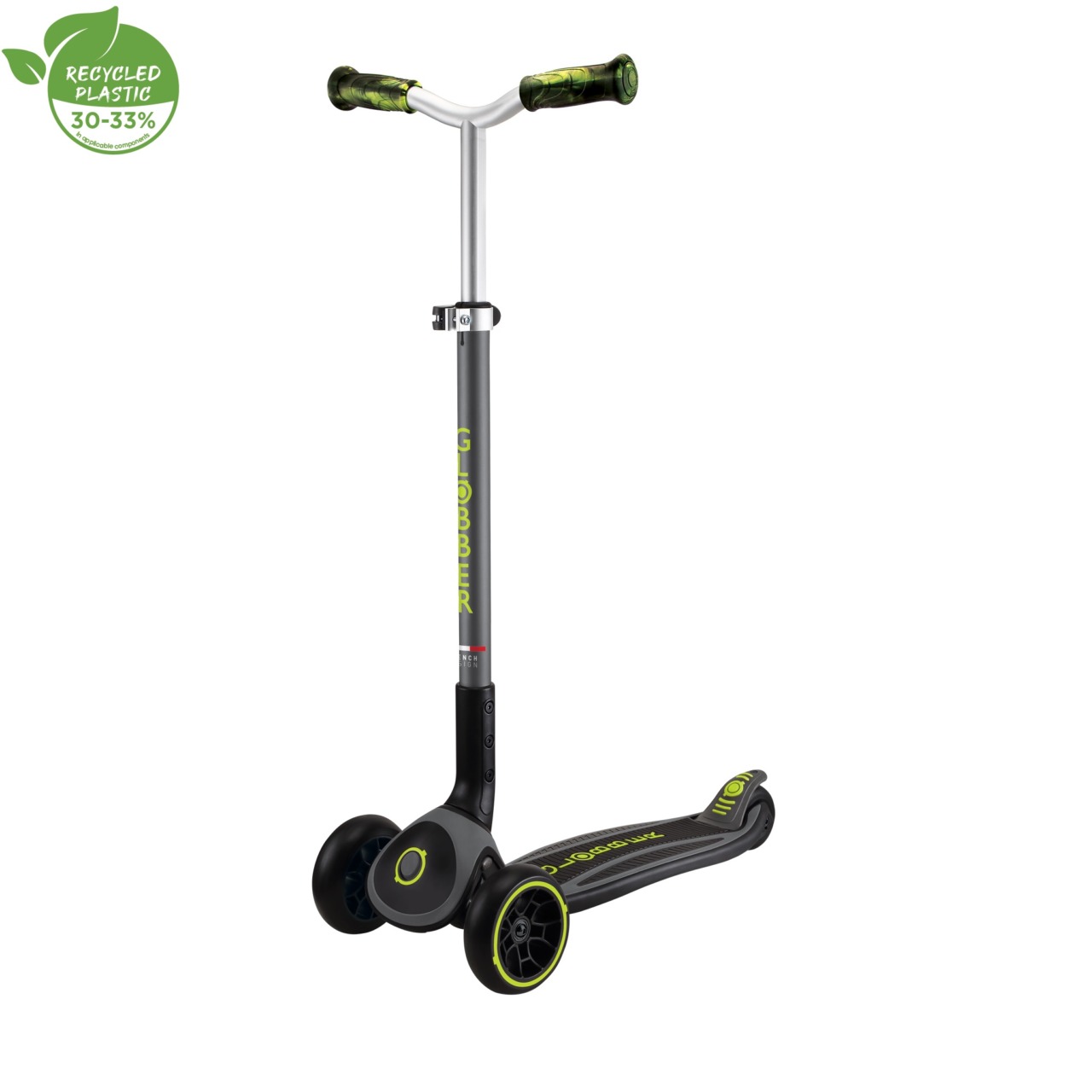Trotineta Globber MASTER PRIME, Pliabila, Ghidon Ajustabil Pe 5 Nivele, Roti PU Late, Rulmenti ABEC 5, Culoare Verd(11)