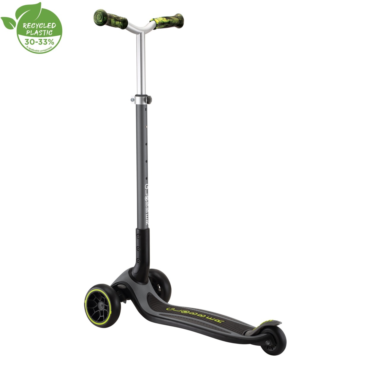 Trotineta Globber MASTER PRIME, Pliabila, Ghidon Ajustabil Pe 5 Nivele, Roti PU Late, Rulmenti ABEC 5, Culoare Verd(12)