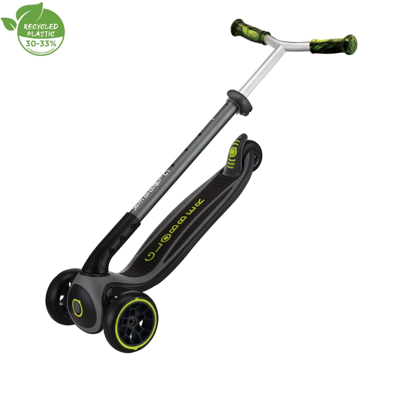 Trotineta Globber MASTER PRIME, Pliabila, Ghidon Ajustabil Pe 5 Nivele, Roti PU Late, Rulmenti ABEC 5, Culoare Verd(2)