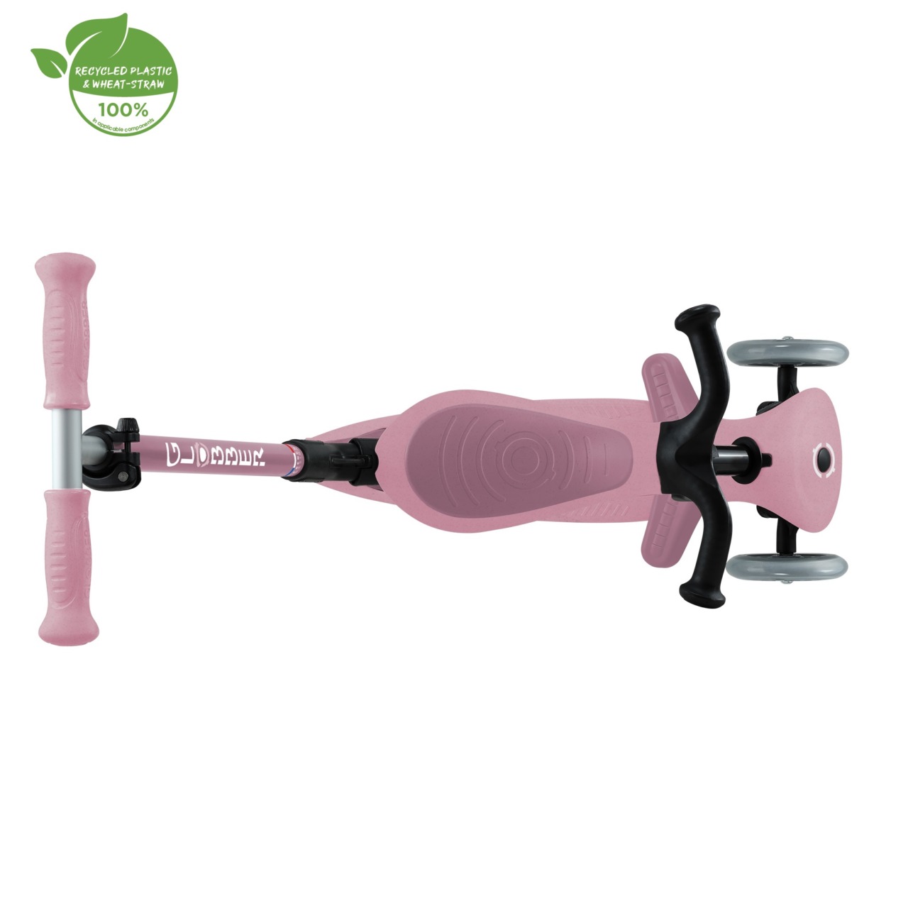 Trotineta Globber GO UP ACTIVE ECOLOGIC 3 In 1, Ghidon Si Scaun Ajustabile, Roti Cu Lumini, Rulmenti ABEC 9, Culoare Roz Pal(13)