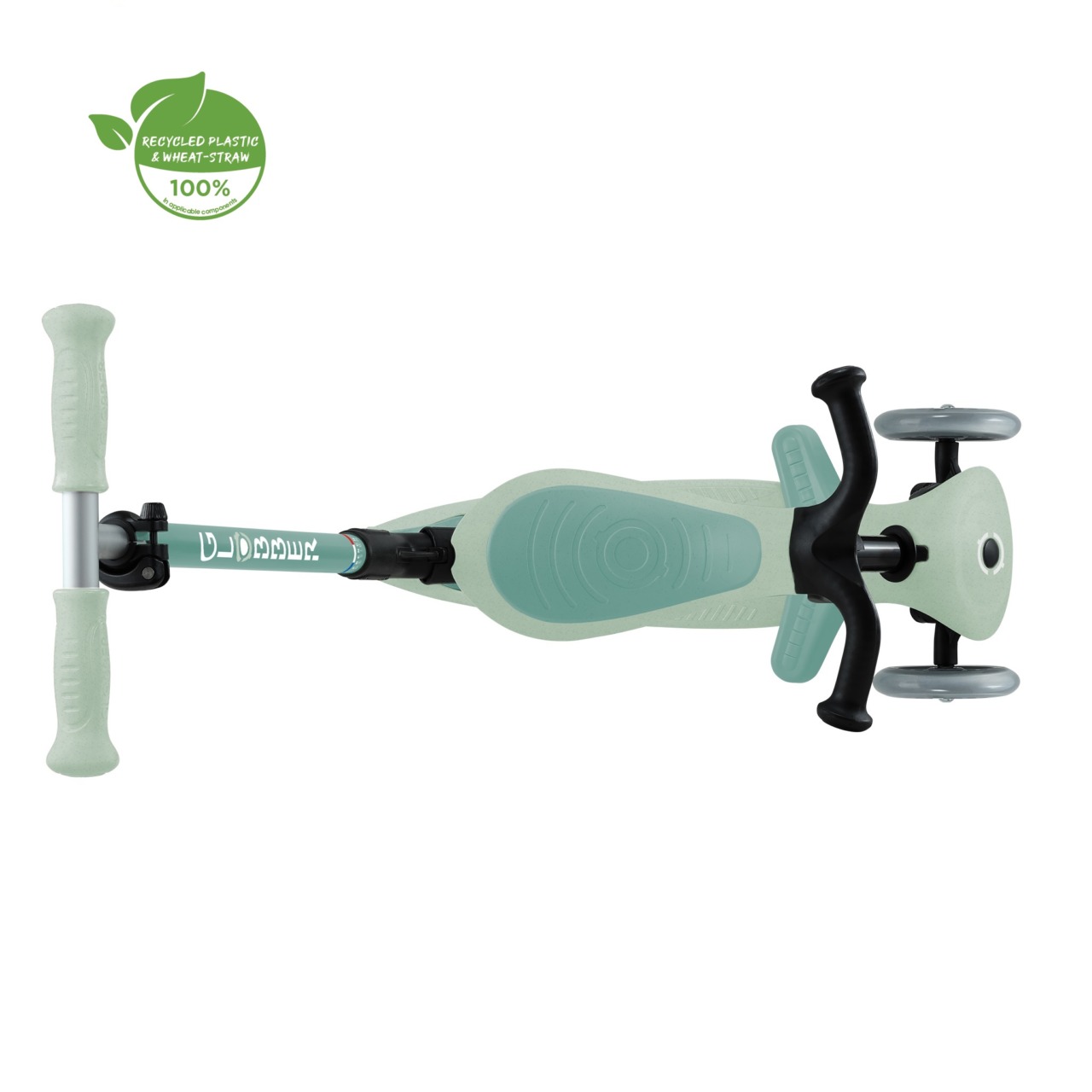 Trotineta Globber GO UP ACTIVE ECOLOGIC 3 In 1, Ghidon Si Scaun Ajustabile, Roti Cu Lumini, Rulmenti ABEC 9, Culoare Verde Fistic(13)