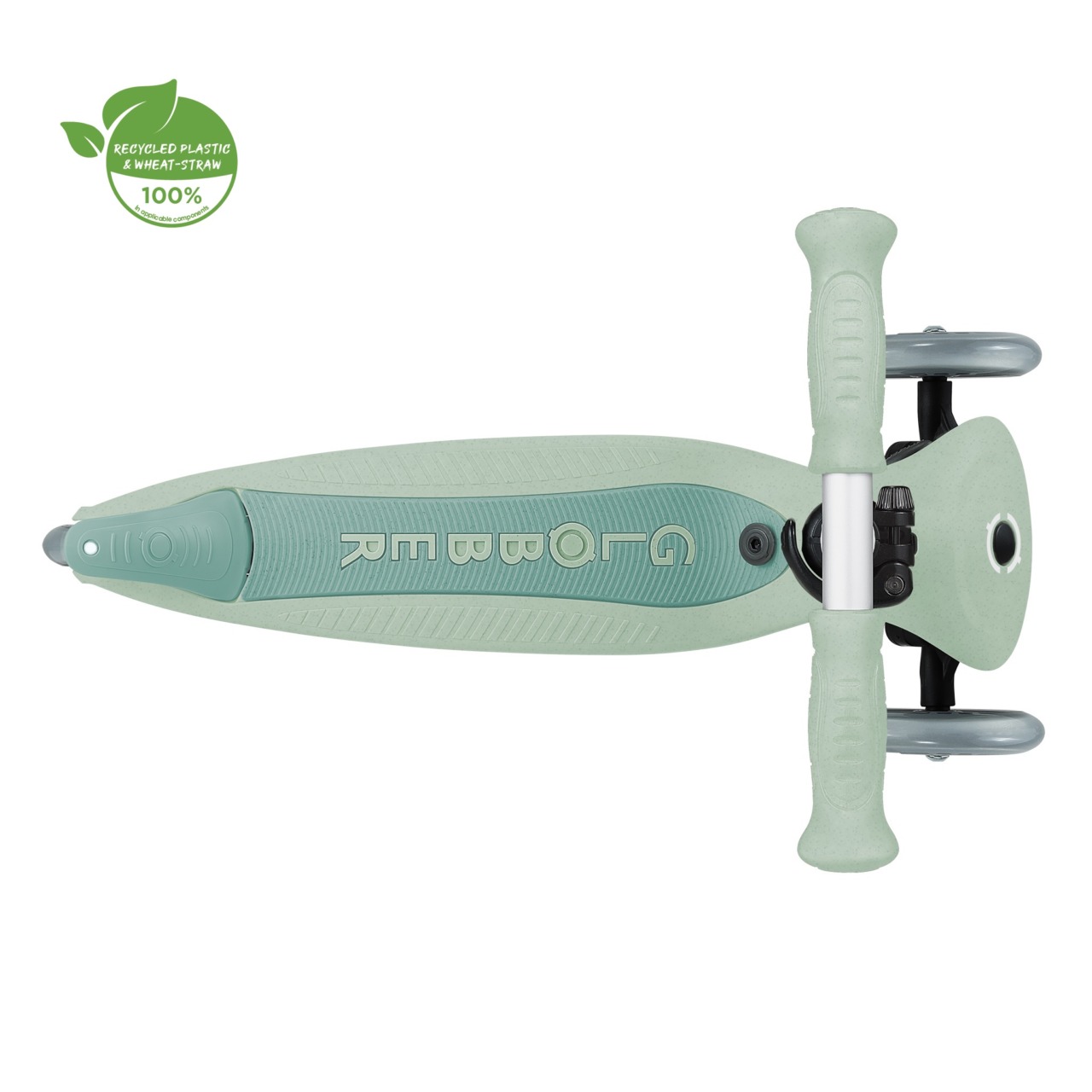 Trotineta Globber GO UP ACTIVE ECOLOGIC 3 In 1, Ghidon Si Scaun Ajustabile, Roti Cu Lumini, Rulmenti ABEC 9, Culoare Verde Fistic(14)