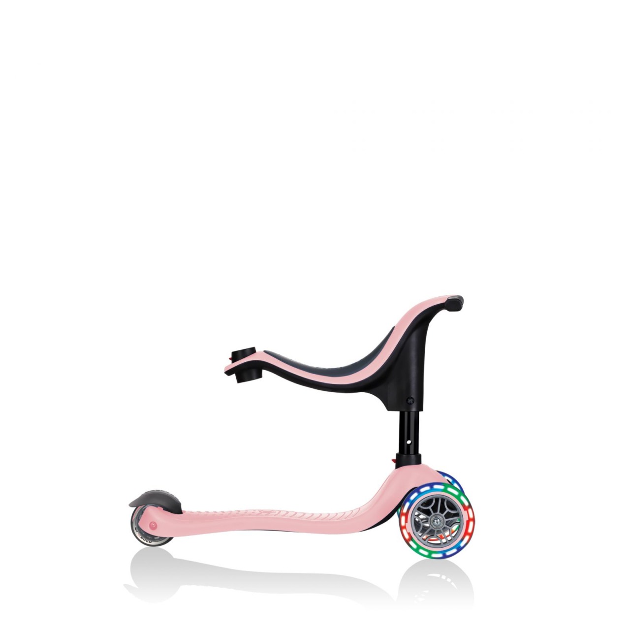 Trotineta Globber Go Up Sporty, 3 In 1, Cu Lumini, Culoare Roz Pastel 6