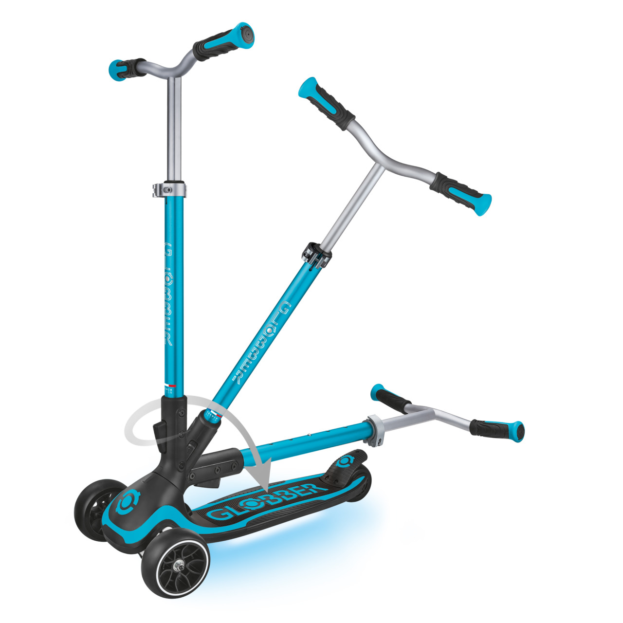 03 613 101 2 Folding Adult Scooter With 3 Wheels