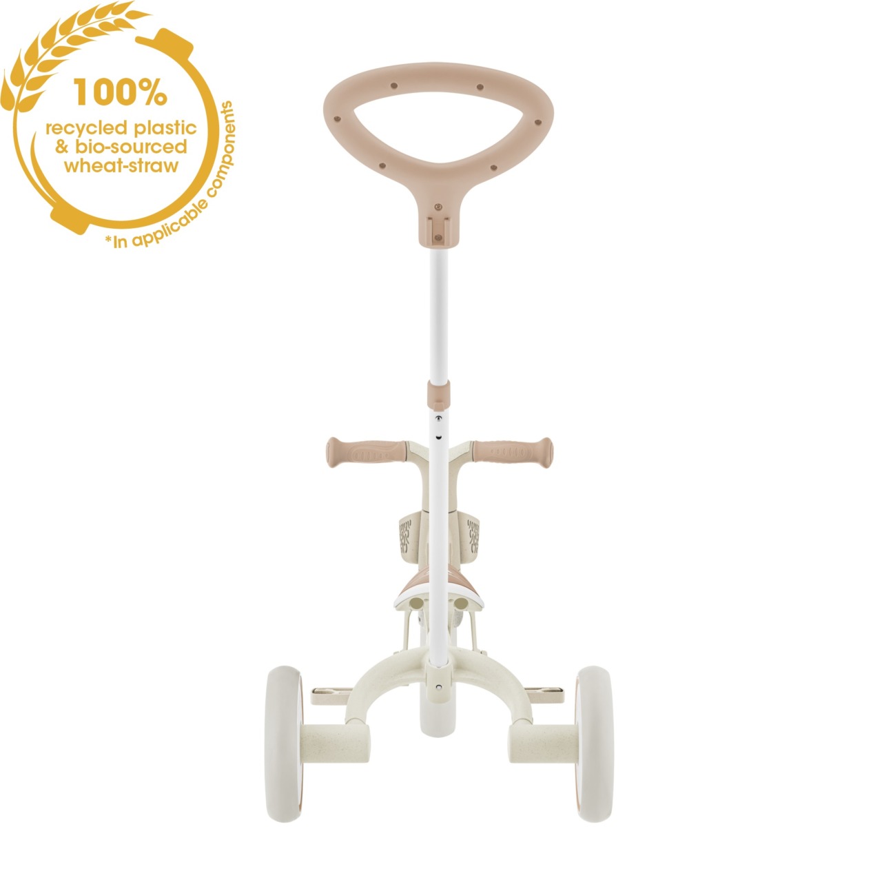 Tricicleta Globber 3 In 1 Pentru Copii, Ecologica, Bara De Impins Si Ghidaj Pentru Parinti, Scaun Ajustabil, Functie Free Wheel Si Cosulet Transport(1)