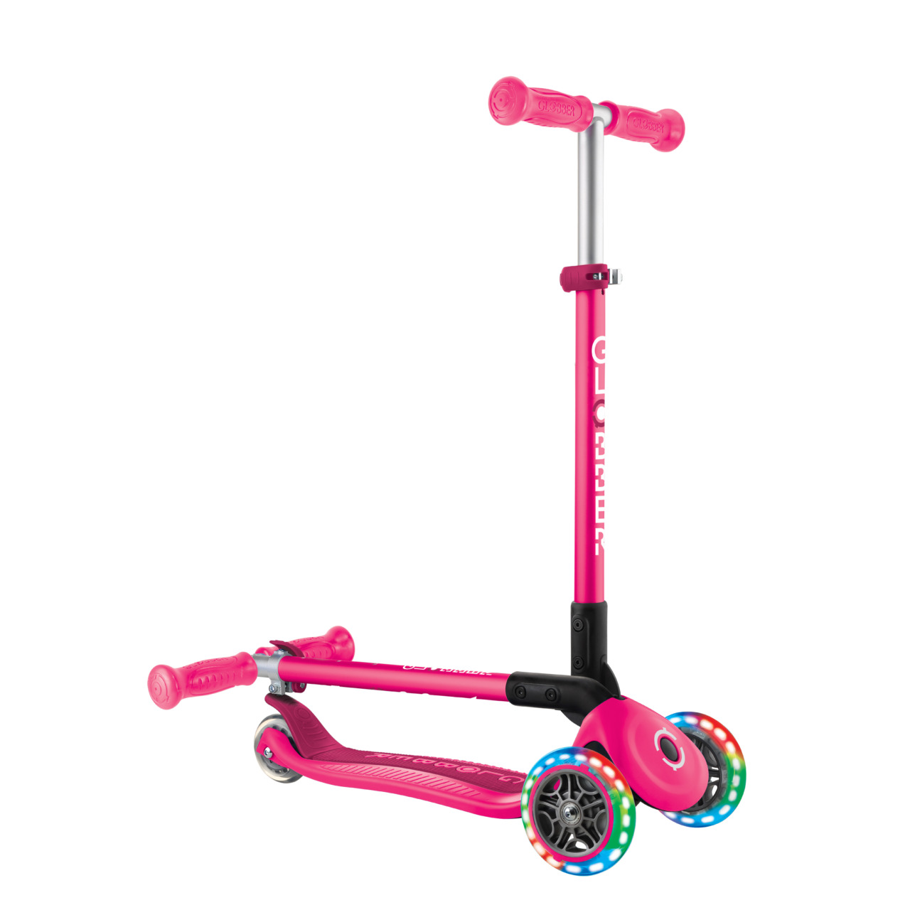 432 110 3 3 Wheel Folding Scooter With Lights