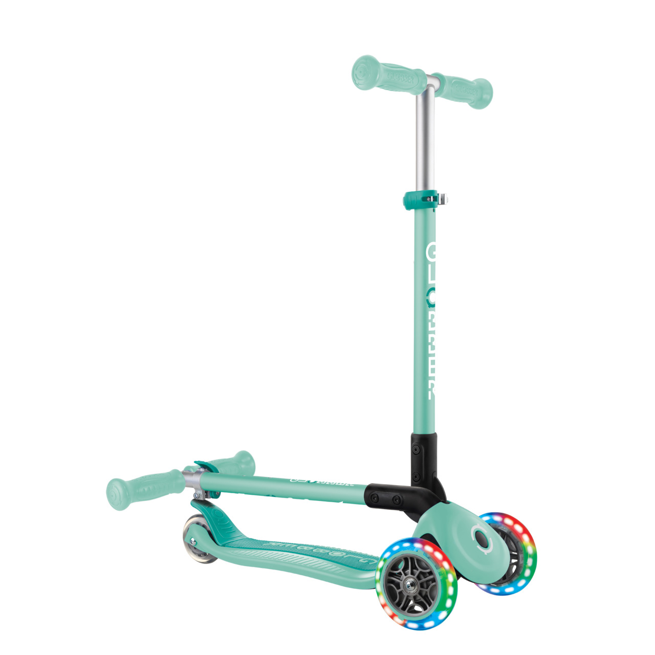 432 206 3 3 Wheel Folding Scooter With Lights