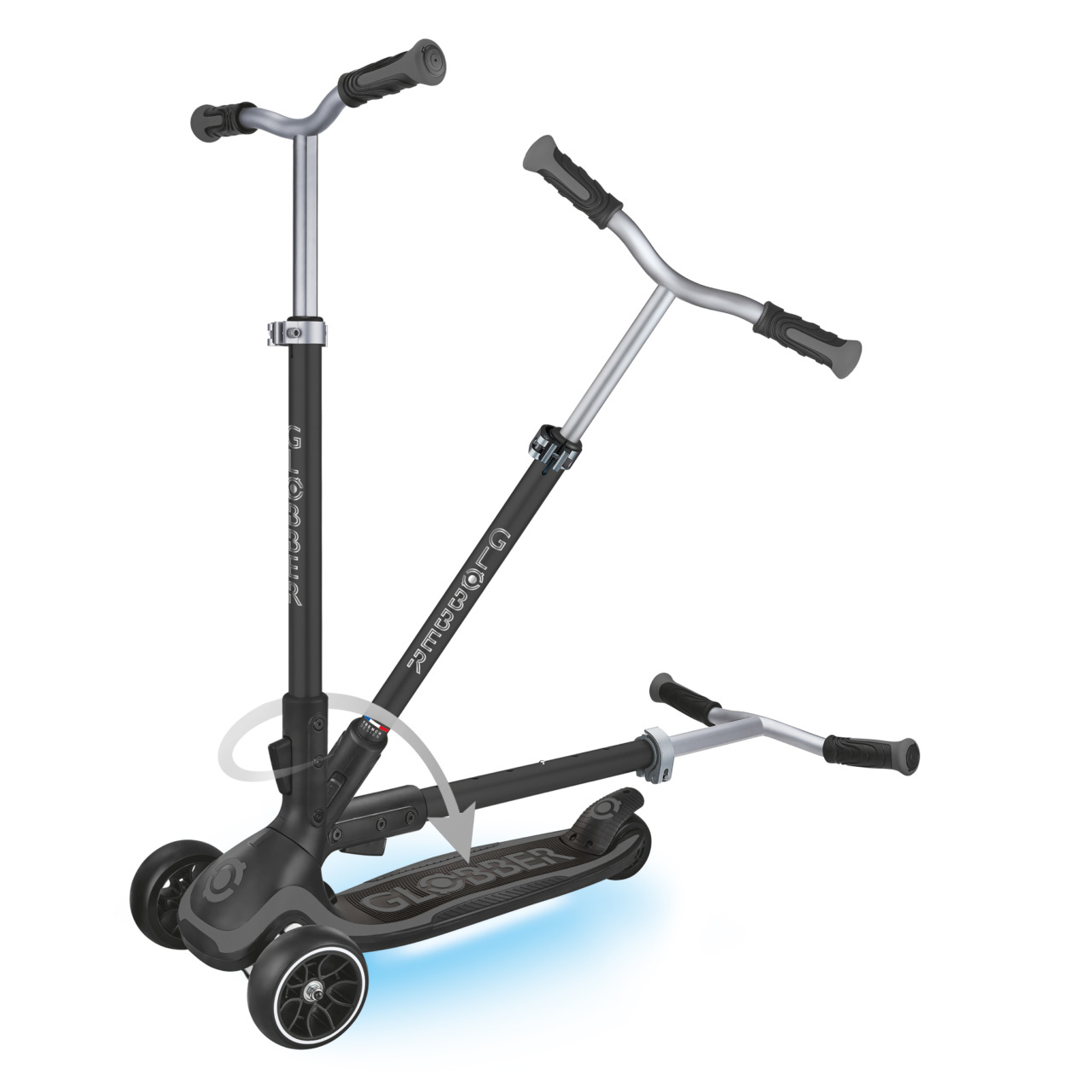 03 613 120 2 Folding Adult Scooter With 3 Wheels